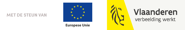 Met de steun van de Europese Unie en Vlaanderen